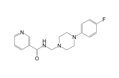 3-pyridinecarboxamide, N-[[4-(4-fluorophenyl)-1-piperazinyl]methyl]-