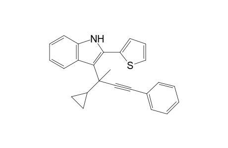 3-(2-Cyclopropyl-4-phenylbut-3-yn-2-yl)-2-(thiophen-2-yl)-1H-indole