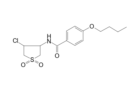 4-Butoxy-N-(4-chloro-1,1-diketo-thiolan-3-yl)benzamide