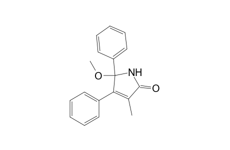 1,5-Dihydro-5-methoxy-3-methyl-4,5-diphenyl-2H-pyrrol-2-one