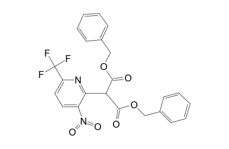 2-[3-nitro-6-(trifluoromethyl)-2-pyridinyl]propanedioic acid bis(phenylmethyl) ester