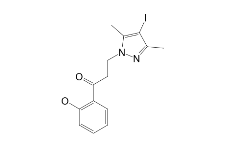 1-(2-HYDROXYPHENYL)-3-(3,5-DIMETHYL-4-IODOPYRAZOL-1-YL)-PROPAN-1-ONE