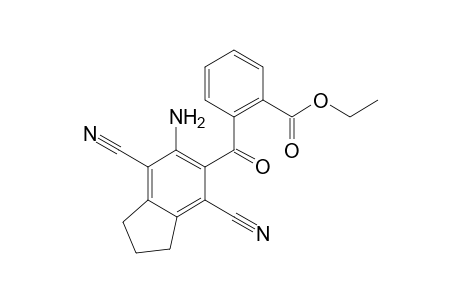 Ethyl 2-[(6-Amino-4,7-dicyano-2,3-dihydro-1H-inden-5-yl)carbonyl]benzoate