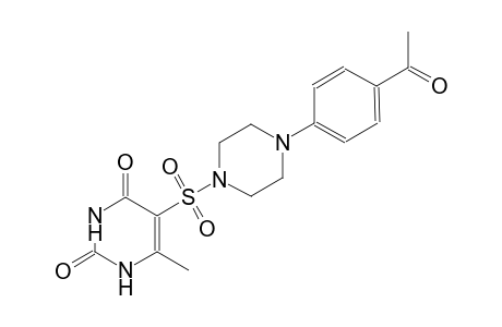 5-{[4-(4-acetylphenyl)-1-piperazinyl]sulfonyl}-6-methyl-2,4(1H,3H)-pyrimidinedione