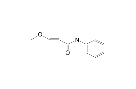 2-Propenamide, 3-methoxy-N-phenyl-, (E)-