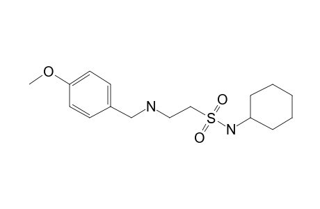 N-Cyclohexyl-2-[(4-methoxybenzyl)amino]ethane-1-sulfonamide