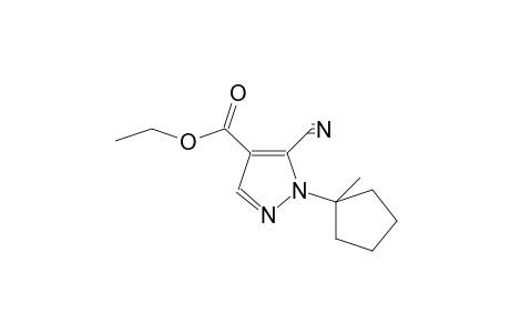 5-cyano-1-(1-methylcyclopentyl)pyrazole-4-carboxylic acid ethyl ester