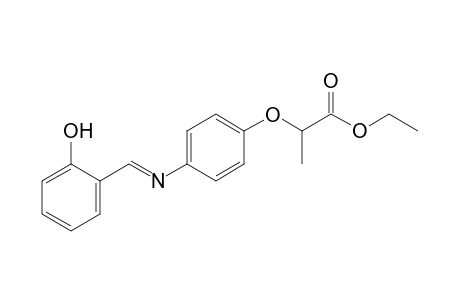 2-[p-(salicylideneamino)phenoxy]propionic acid, ethyl ester