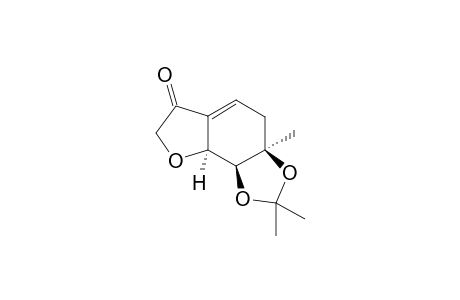 (3aR*,8aS*,8bS*)-2,2,3a-Trimethyl-3a,4,6,7,8a,8b-hexahydrofuran[2',3':3,4]benzo[d][1,3]dioxol-6-one