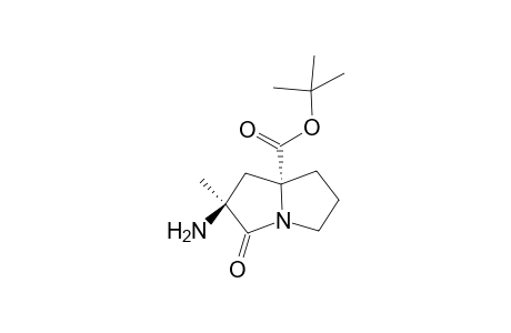 tert-Butyl(2S*,7aR*)-2-amino-2-methyl-3-oxo-tetrahydro-1H-pyrrolizine-7a(5H)-carboylate