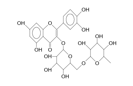 QUERCETIN-3-GALACTOPYRANOSYL-(6'->1'')-RHAMNOPYRANOSIDE