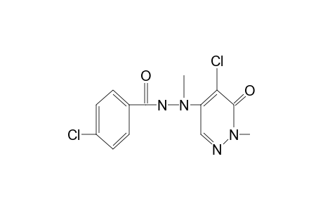 p-chlorobenzoic acid, 2-(5-chloro-1,6-dihydro-1-methyl-6-oxo-4-pyridazinyl)-2-methylhydrazide