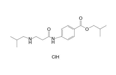 p-(3-isobutylaminopropionamido)benzoic acid, isobutyl ester, hydrochloride
