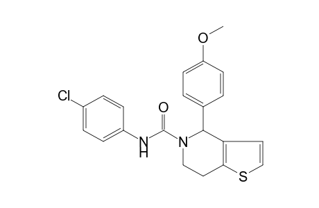 4'-chloro-4-(p-methoxyphenyl)-4,5,6,7-tetrahydrothieno[3,2-c]pyridine-5-carboxanilide