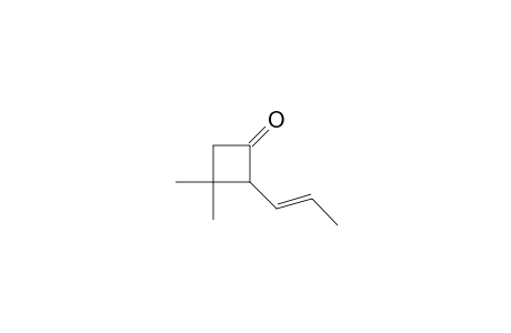 Cyclobutanone, 3,3-dimethyl-2-(1-propenyl)-, (E)-