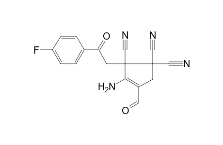 Cyclopent-3-ene-1,1,2-tricarbonitrile, 3-amino-2-(4-fluorobenzoylmethyl)-4-formyl-