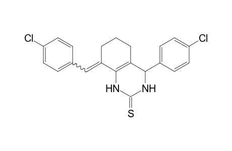 8-(p-chlorobenzylidene)-4-(p-chlorophenyl)-3,4,5,6,7,8-hexahydro-2(1H)-quinazolinethione