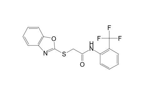 2-(1,3-benzoxazol-2-ylsulfanyl)-N-[2-(trifluoromethyl)phenyl]acetamide