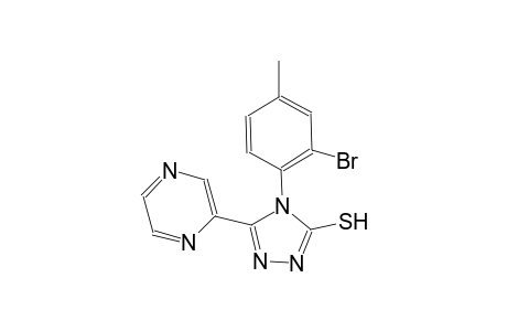 4-(2-bromanyl-4-methyl-phenyl)-3-pyrazin-2-yl-1H-1,2,4-triazole-5-thione