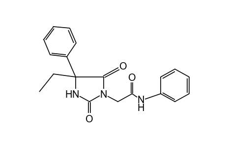 2,5-dioxo-4-ethyl-4-phenyl-1-imidazolidineacetanilide