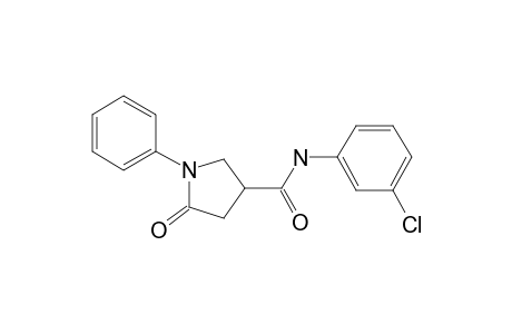 Pyrrolidine-3-carboxamide, 5-oxo-1-phenyl-N-(3-chlorophenyl)-