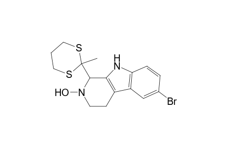 6-BROMO-2-HYDROXY-1-(2'-METHYL-1',3'-DITHIAN-2'-YL)-1,2,3,4-TETRAHYDRO-BETA-CARBOLINE