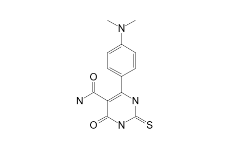 6-(PARA-DIMETHYLAMINOPHENYL)-4-OXO-2-THIOXO-1,2,3,4-TETRAHYDROPYRIMIDINE-5-CARBOXAMIDE