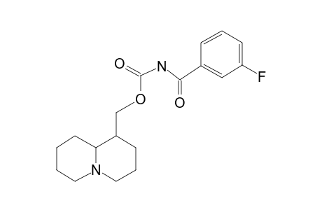 (3-Fluorobenzoyl)carbamic acid, (octahydroquinolizin-1-yl)methyl ester