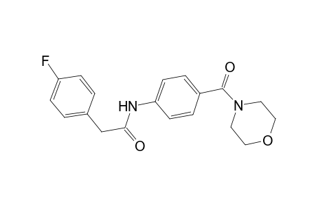 2-(4-fluorophenyl)-N-[4-(4-morpholinylcarbonyl)phenyl]acetamide