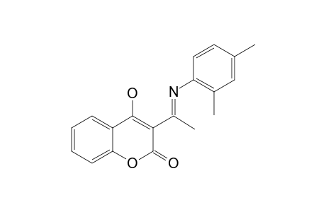 4-HYDROXY-3-[1-(2,4-DIMETHYLPHENYLIMINO)-ETHYL]-2H-CHROMEN-2-ONE