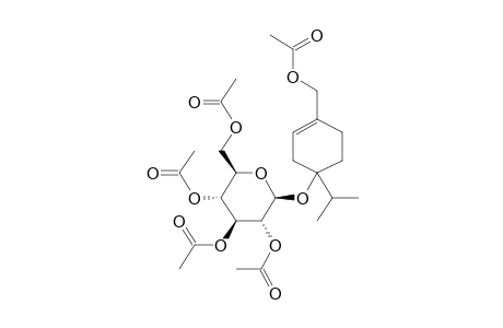 4-(Hydroxymethyl)-1-(1-methylethyl)-3-cyclohexen-1-yl .beta.-D-glucopyranoside, 5ac derivative