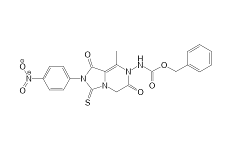 Benzyl [8-methyl-2-(4-nitrophenyl)-1,6-dioxo-3-thioxo-2,3,5,6-tetrahydroimidazo[1,5-a]pyrazin-7(1H)-yl]carbamate