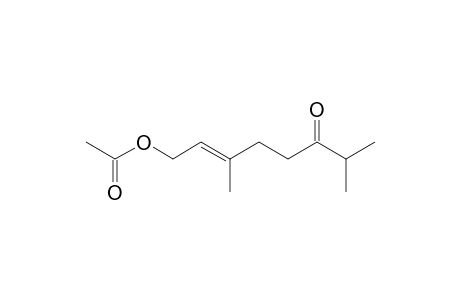 (2E)-1-O-Acetyl-3,7-dimethyl-6-oxo-2-octen-1-ol