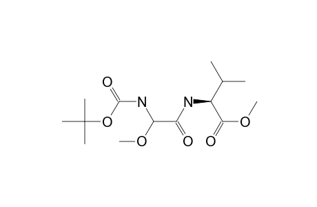 Methyl (2S)-2-[(2rs)-(N-T-butoxycarbonyl)-2-methoxyglycyl]amino-2-isopropylacetate