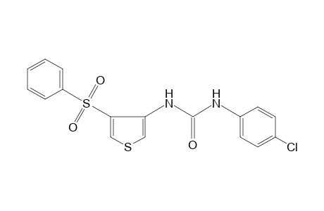 1-(p-chlorophenyl)-3-[4-(phenylsulfonyl)-3-thienyl]urea