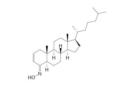 (5R,8S,9S,10R,13R,14S,17R)-10,13-dimethyl-17-[(2R)-6-methylheptan-2-yl]-1,5,6,7,8,9,11,12,14,15,16,17-dodecahydrocyclopenta[a]phenanthren-4-one oxime