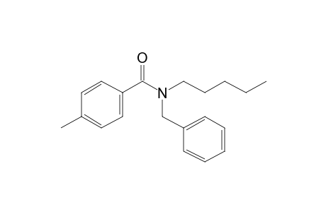 Benzamide, 4-methyl-N-benzyl-N-pentyl-