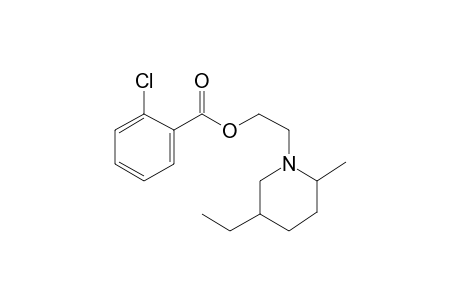 2-(5-Ethyl-2-methylpiperidino)ethyl o-chlorobenzoate