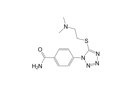 4-(5-{[2-(dimethylamino)ethyl]sulfanyl}-1H-tetraazol-1-yl)benzamide