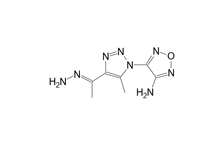 (1E)-1-[1-(4-amino-1,2,5-oxadiazol-3-yl)-5-methyl-1H-1,2,3-triazol-4-yl]ethanone hydrazone