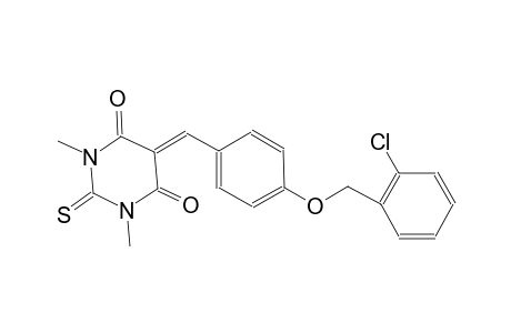 5-{4-[(2-chlorobenzyl)oxy]benzylidene}-1,3-dimethyl-2-thioxodihydro-4,6(1H,5H)-pyrimidinedione