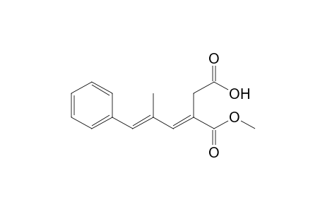 (3E,5E)-3-carbomethoxy-5-methyl-6-phenyl-hexa-3,5-dienoic acid