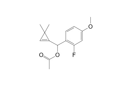 (3,3-Dimethoxycycloprop-1-en-1-yl)(2-fluoro-4-methoxyphenyl)methyl acetate