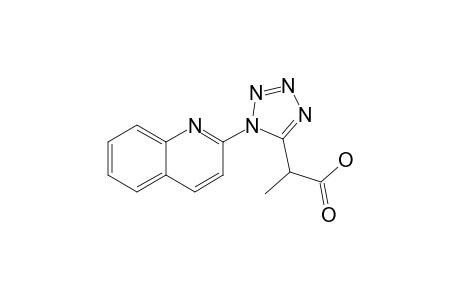 2-(1-Quinolin-2-yltetrazol-5-yl)propanoic acid