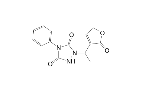 1-(1-(4-oxa-5-Oxocyclopentenyl)ethyl)-4-phenyl-1,2,4-triazolidine-3,5-dione