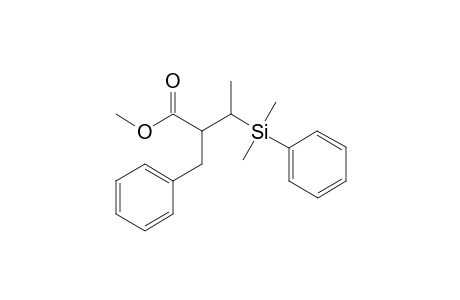 Methyl (2RS,3RS)-2-benzyl-3-dimethyl(phenyl)silylbutanoate