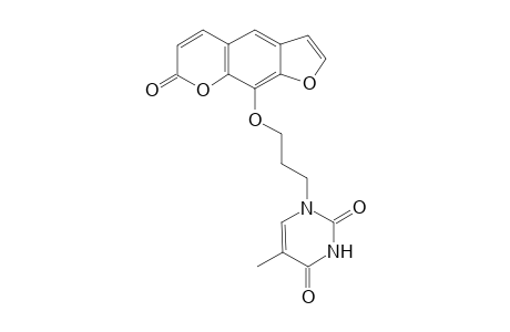 9-[3-(2,4-dioxo-5-methyl-1,2,3,4-tetrahydro-1-pyrimidinyl)propoxy]-7H-furo[3,2-g][1]benzopyran-7-one