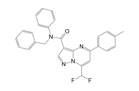 N-benzyl-7-(difluoromethyl)-5-(4-methylphenyl)-N-phenylpyrazolo[1,5-a]pyrimidine-3-carboxamide