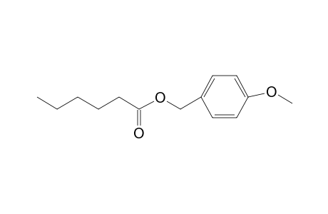 Hexanoic acid, (4-methoxyphenyl)methyl ester