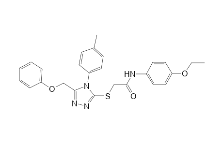 N-(4-ethoxyphenyl)-2-{[4-(4-methylphenyl)-5-(phenoxymethyl)-4H-1,2,4-triazol-3-yl]sulfanyl}acetamide